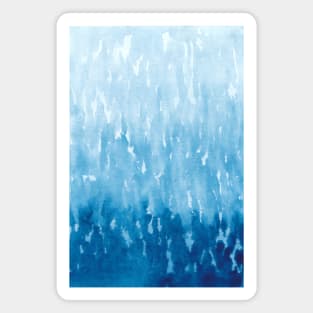 Abstract Blue Watercolor painting Magnet